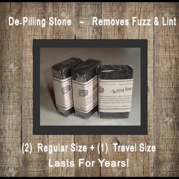 Hand Cut Other - De-pill & Fuzz Remover Stones (2) + (1) Bundle